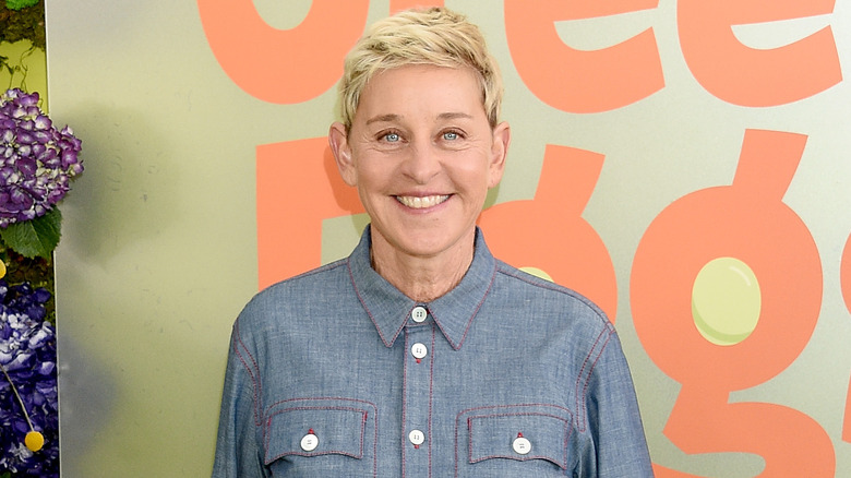 Ellen DeGeneres smiling at event