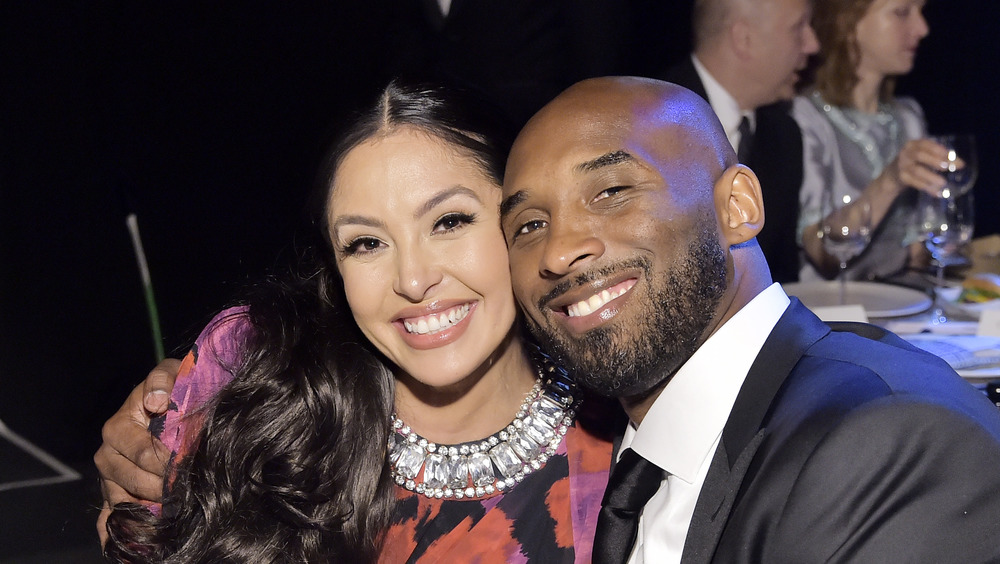 Vanessa Bryant and Kobe Bryant smiling