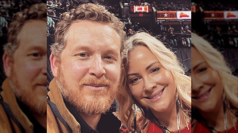 Cole Hauser with his wife