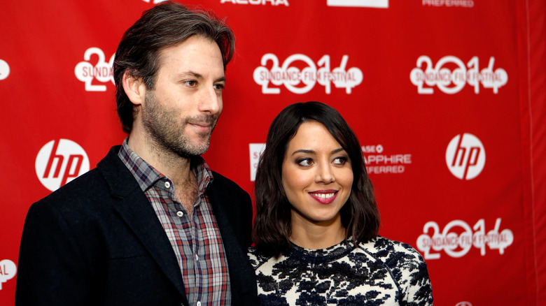 Jeff Baena and Aubrey Plaza at the 2019 "Life After Beth" premiere