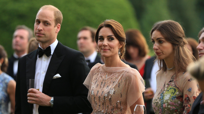 Prince william, kate middleton, and Rose Hanbury