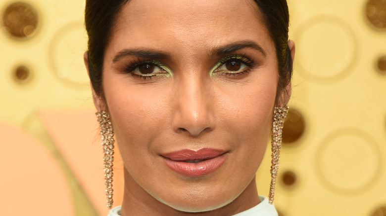 Padma Lakshmi slight smile