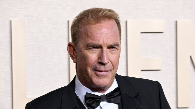 Kevin Costner smirking