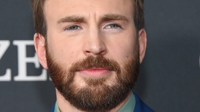 Chris Evans posing