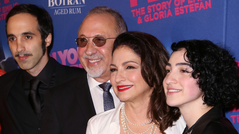 Gloria and Emilio Estefan with their children Nayib and Emily Estefan