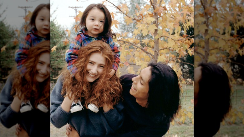 Elijah Garcia, Tiffany Renee Darwish, and Bulmaro Garcia in New York in 1992