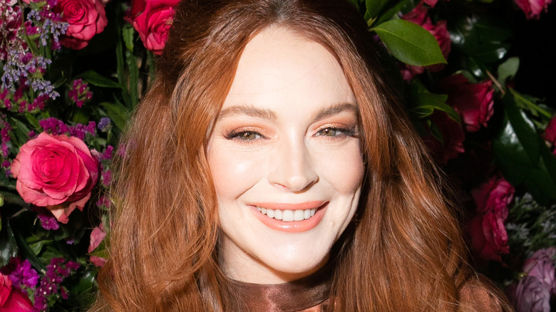 Lindsay Lohan smiling