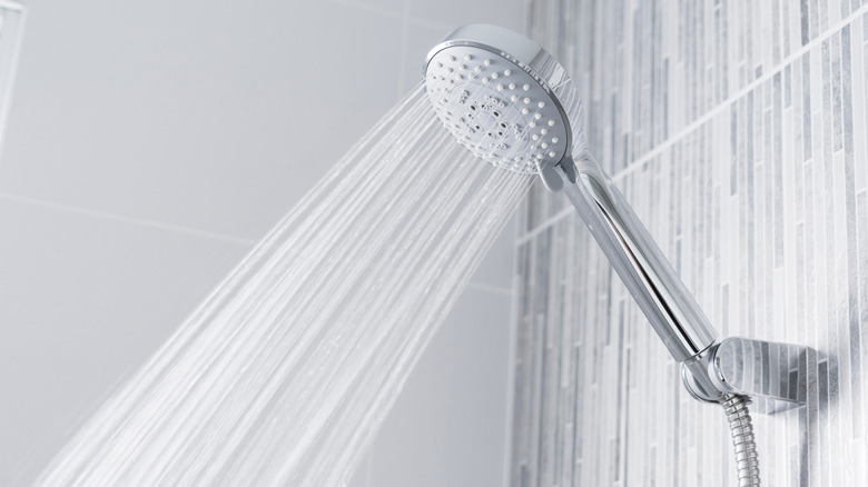 Shower head water