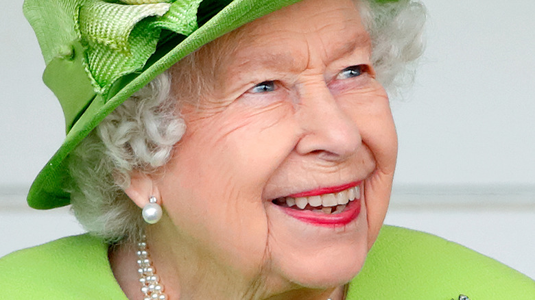 Queen Elizabeth smiling