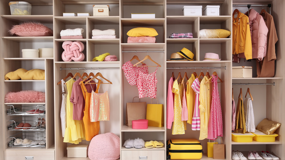 An organized closet
