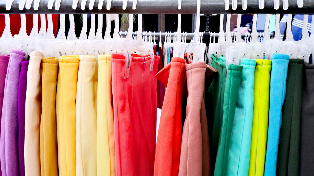 Color-coordinated closet
