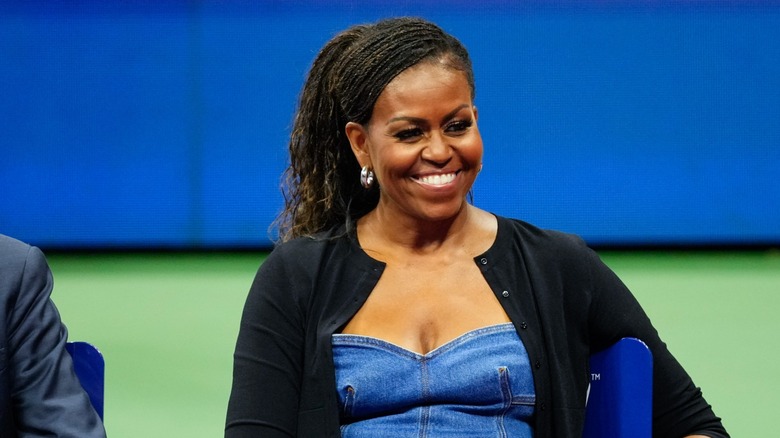 Michelle Obama smiling