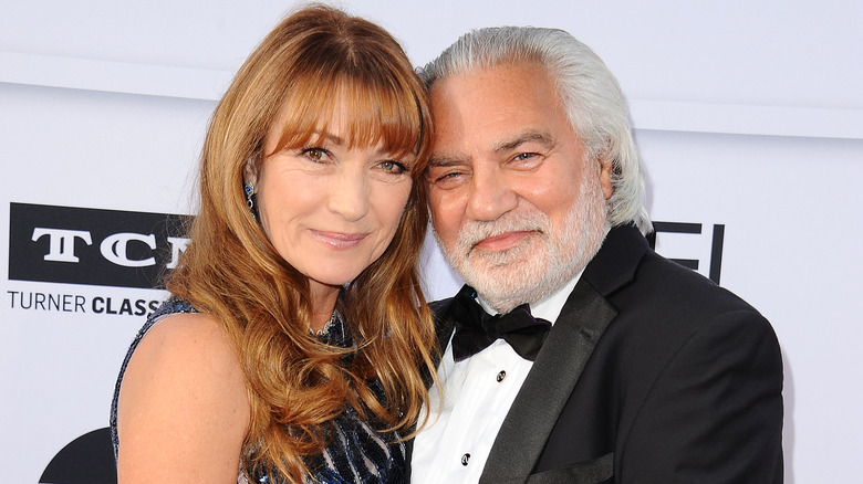 Jane Seymour and David Green cuddling 