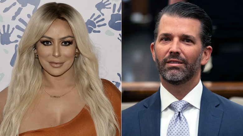 Donald Trump JR (R) Aubrey O'Day (L)