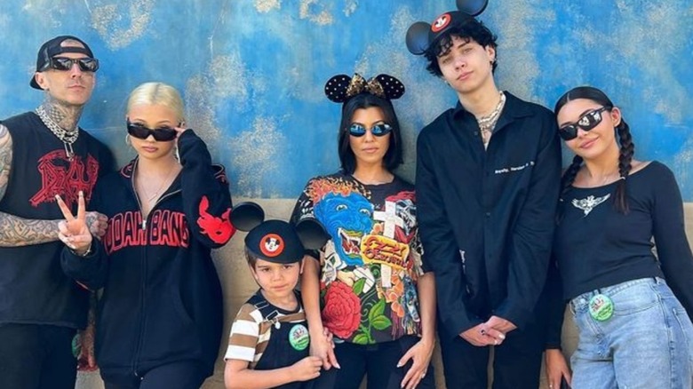 Kourtney Kardashian and Travis Barker's blended family