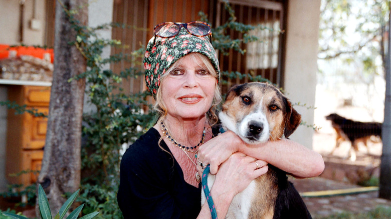 Brigitte Bardot visits her dog refuge "The Nice Dogs" of Carnoules 2001