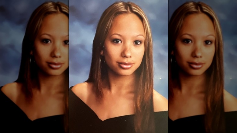 Cheryl Burke as a teenager in school photo