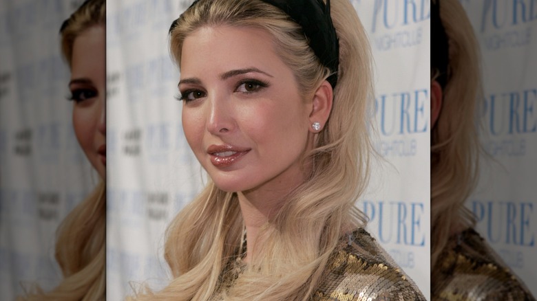 Close-up of Ivanka Trump at her 25th birthday party