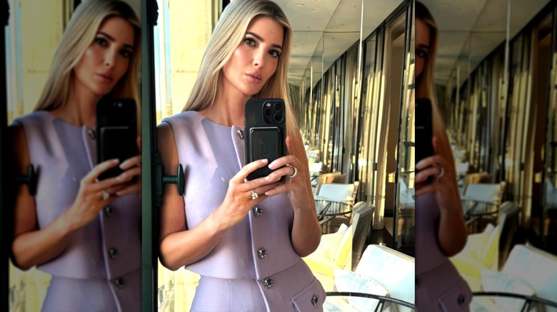 Ivanka Trump taking a mirror selfie