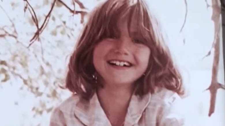 Kristi Noem as a child smiling