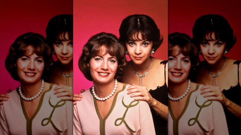 Penny Marshall and Cindy Williams in a promo photo for Laverne & Shirley
