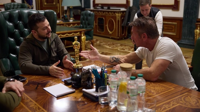 Ukrainian president Volodymyr Zelenskyy meeting with Sean Penn in 2026