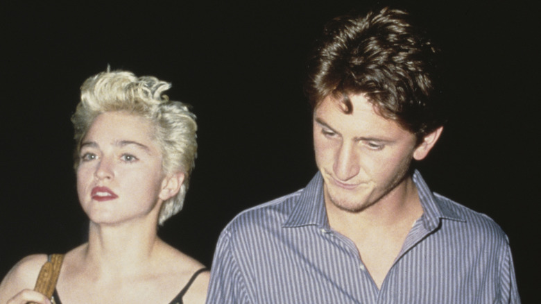 Madonna with then-husband Sean Penn in the '80s