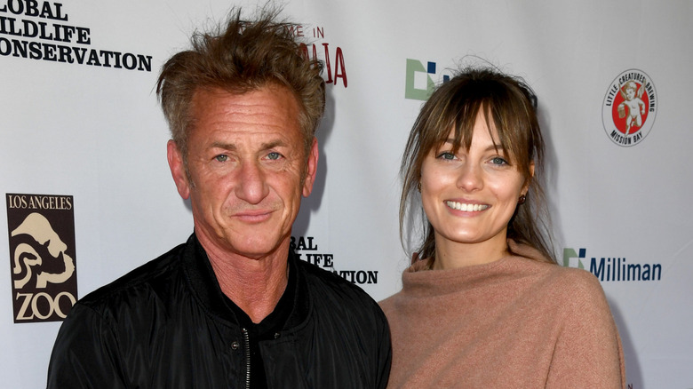 Sean Penn with third wife Leila George