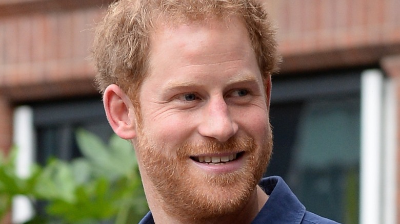 Prince Harry waves to fans