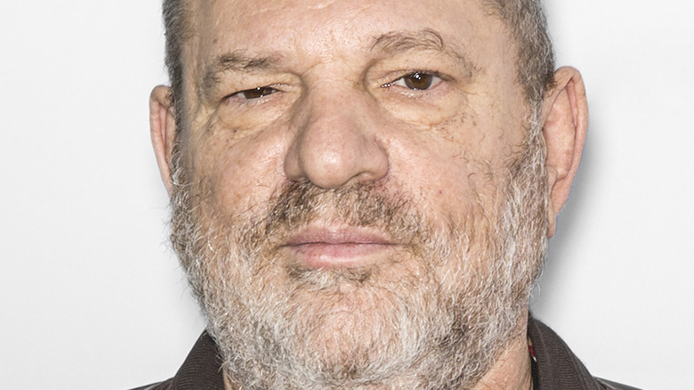 Harvey Weinstein looking into the camera