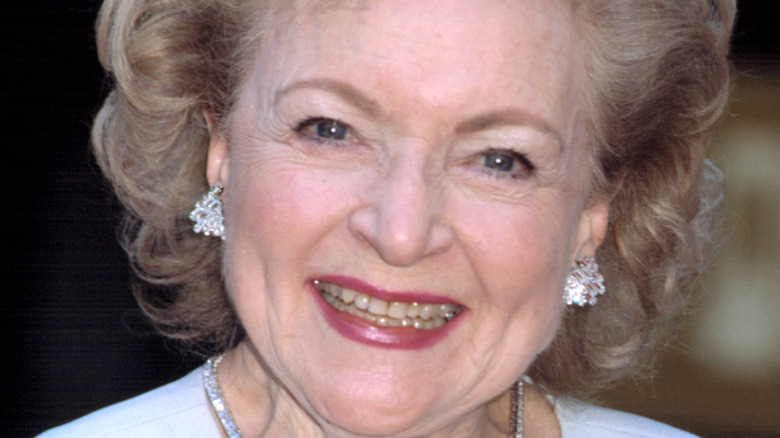 Betty White attending NBC's 75th anniversary