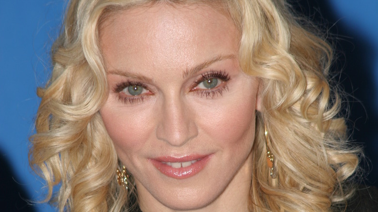 Madonna posing for photo