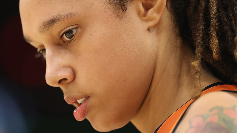 Brittney Griner photographed at a game