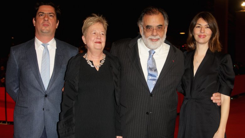 Francis Ford Coppola with wife and daughter Sofia Coppola – Stock