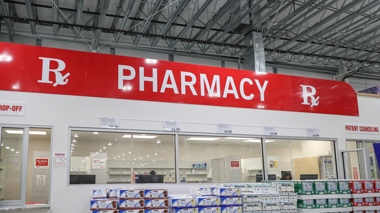 Costco pharmacy sign