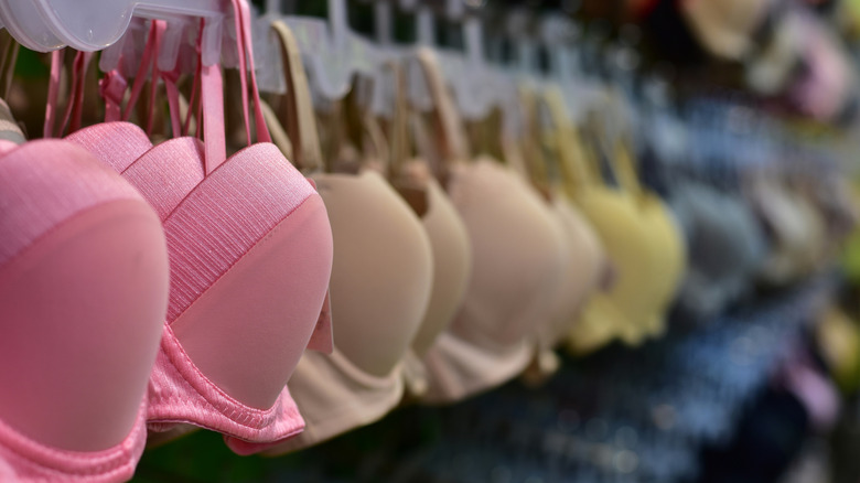 Bras at a store 