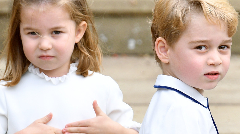 Princess Charlotte and Prince George looking cute