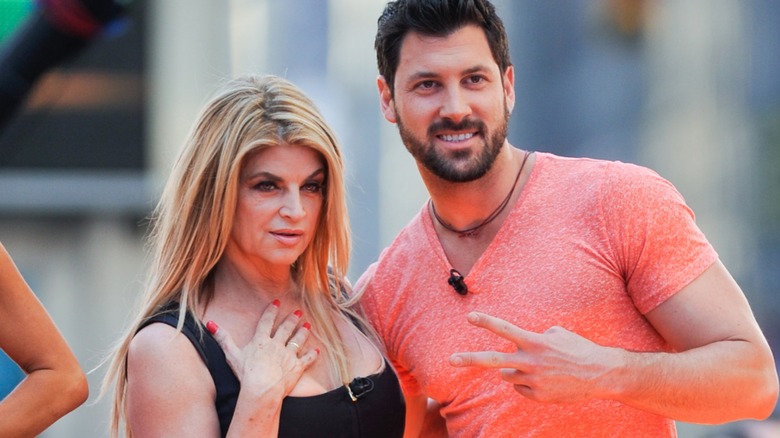 Kirstie Alley and Maks Chmerkovskiy arm-in-arm in New York