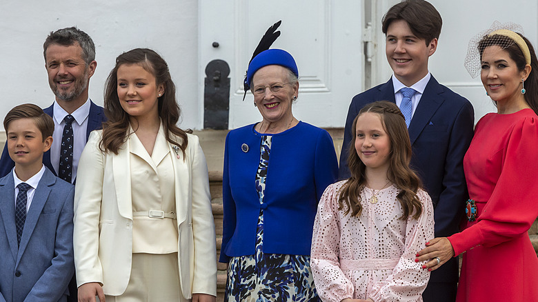 Danish royal family posing