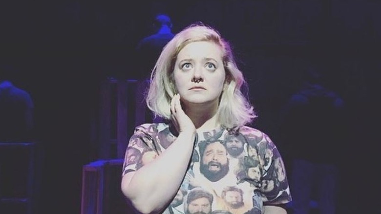 Madylin Sweeten looking serious