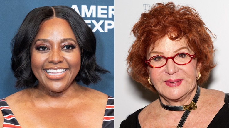 split screen of Sherri Shepherd and Sally Jessy Raphael smiling