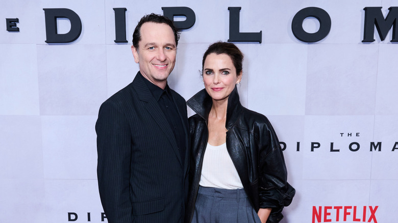 Keri Russell and Matthew Rhys at a premiere of The Diplomat