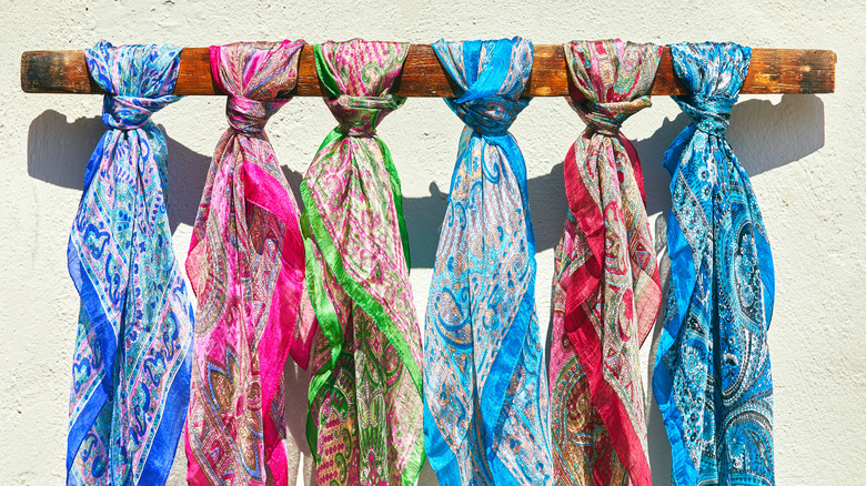 Colorful scarves