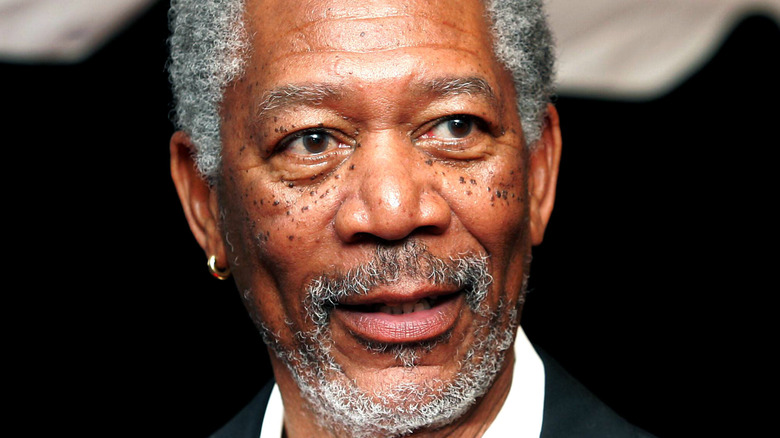 Morgan Freeman smiling at an event