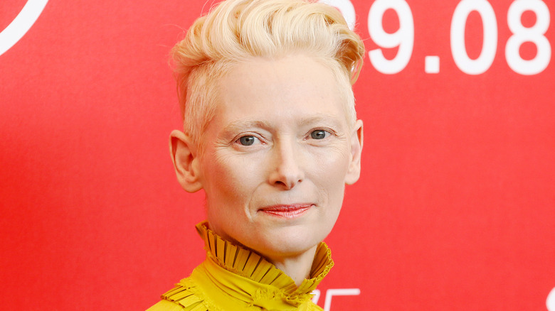 Tilda Swinton at film premiere 