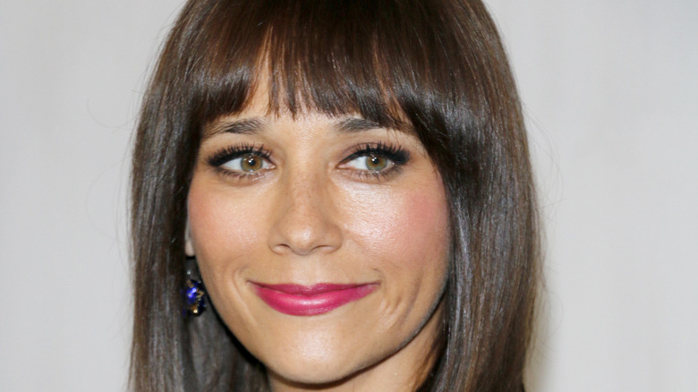 Rashida Jones poses on the red carpet
