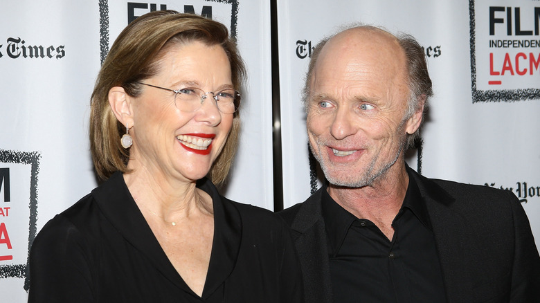 Ed Harris and Annette Bening at a red carpet event