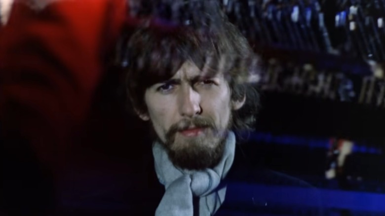 George Harrison in the promotional video for Strawberry Fields Forever