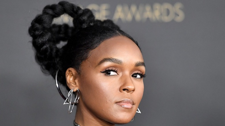 Janelle Monáe posing on the red carpet