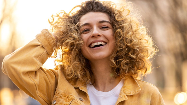 Young woman smiling